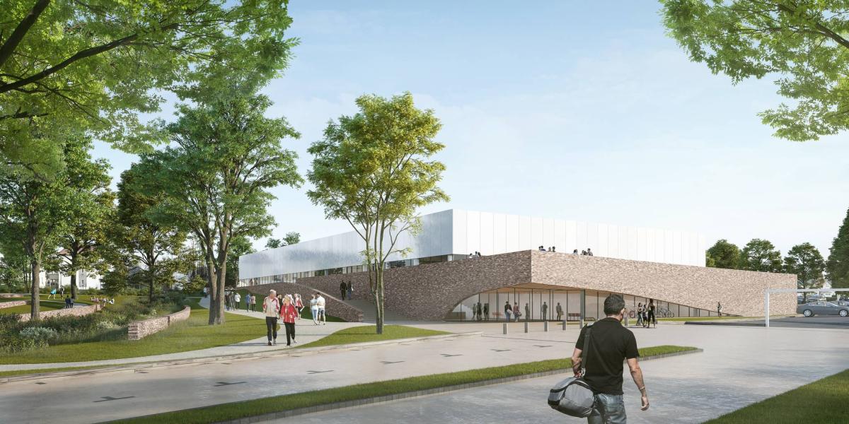 Construction d'un gymnase multisports Quartier Emile Gentil comprenant :


	1 grande salle multisports avec 1 d&eacute;ambulatoire et gradins de [......]